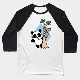 Cute Panda and Koala Baseball T-Shirt